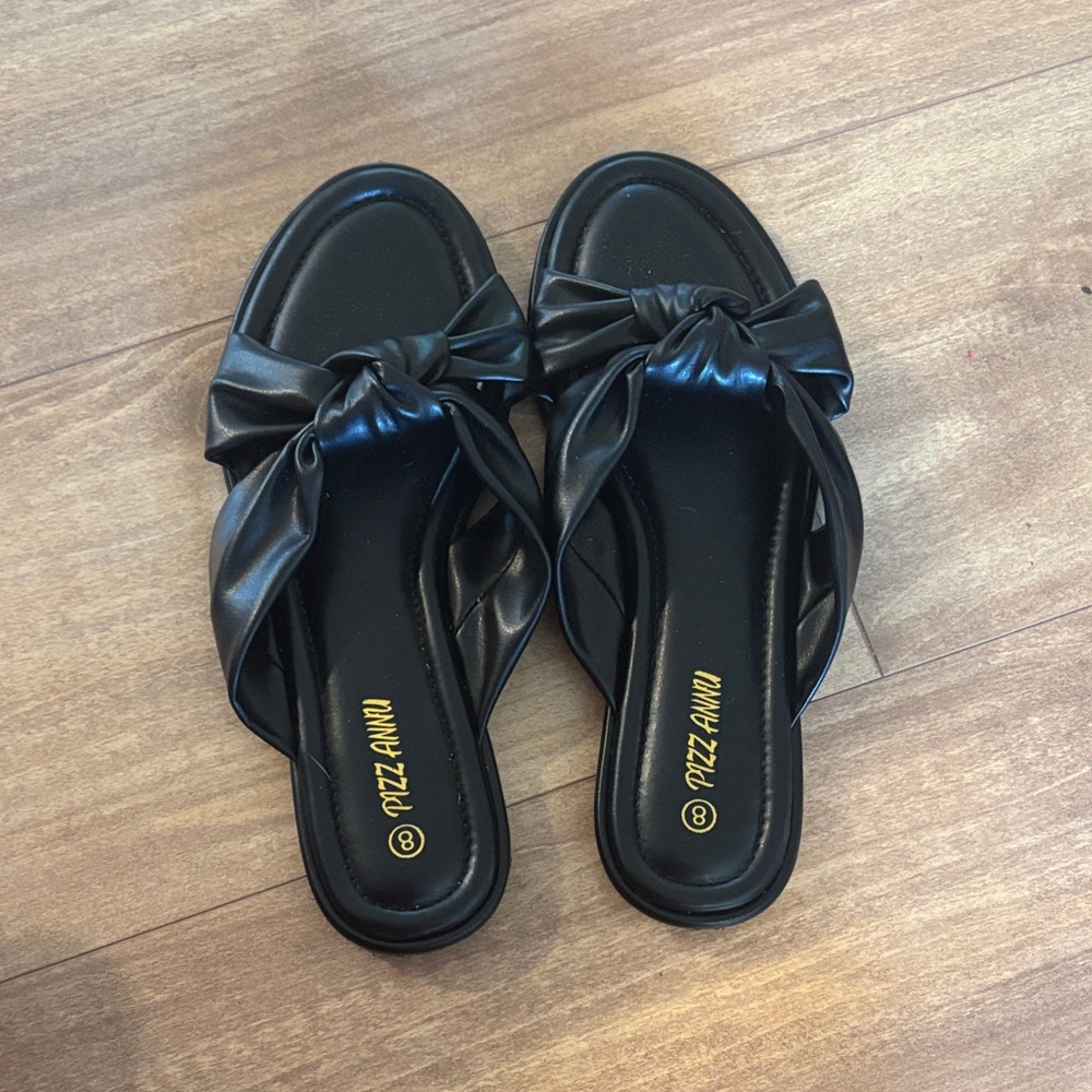 Black Sandals, size 8, barely used